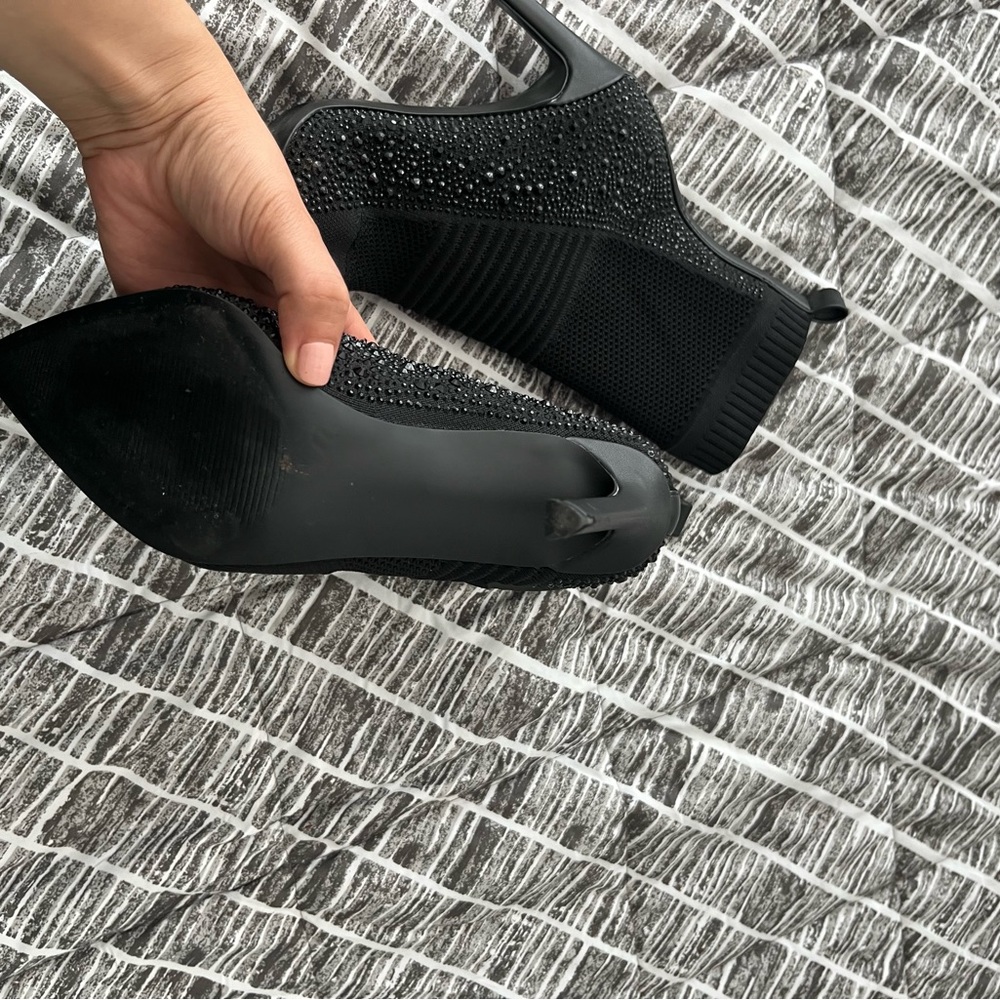 Steve Madden Black Maxwell Sock Boot Size 8.5 - image 6